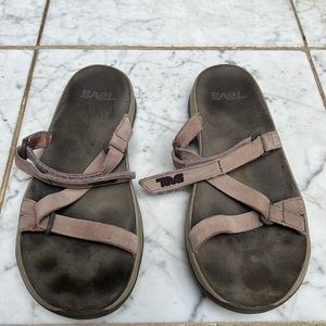 Womens Leather Teva Sandals